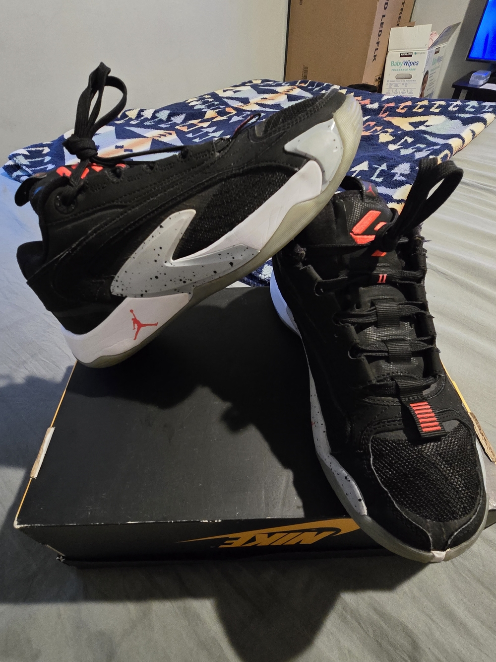 Nike Jordan Luka 2 Black Cement Basketball Shoes DZ3498-006 Size 6Y Woman’s 7